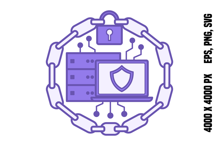 Purple Chain of Custody Icon