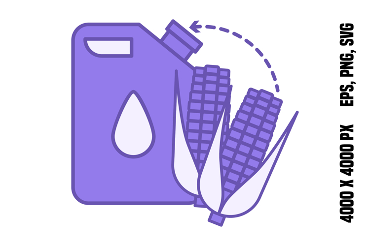 Purple Biofuel Production Icon
