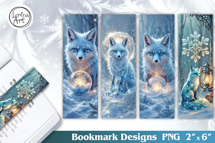 Winter Snow Tale Bookmarks | Printable Bookmark 4 PNG example image 1