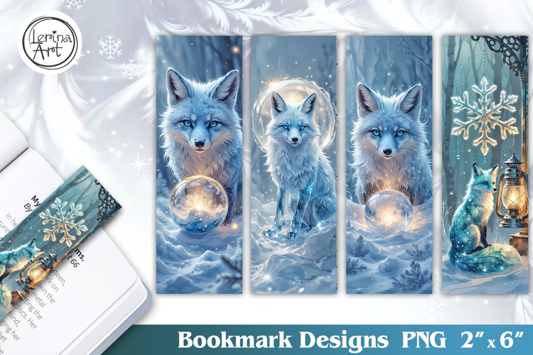 Winter Snow Tale Bookmarks | Printable Bookmark 4 PNG