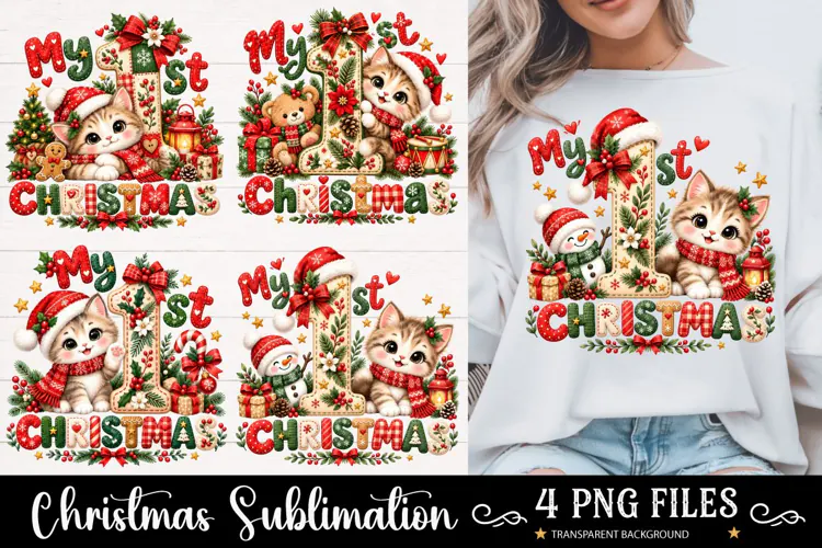 My 1st Christmas PNG, Funny Christmas PNG, Christmas PNG