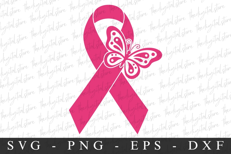 PInk Ribbon ButterFuly PNG | Breast Cancer Awareness Png