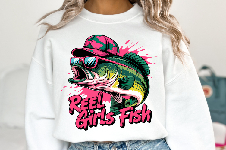 Reel Girls Fish Svg | Svg Files for Cricut | Shirt Svg