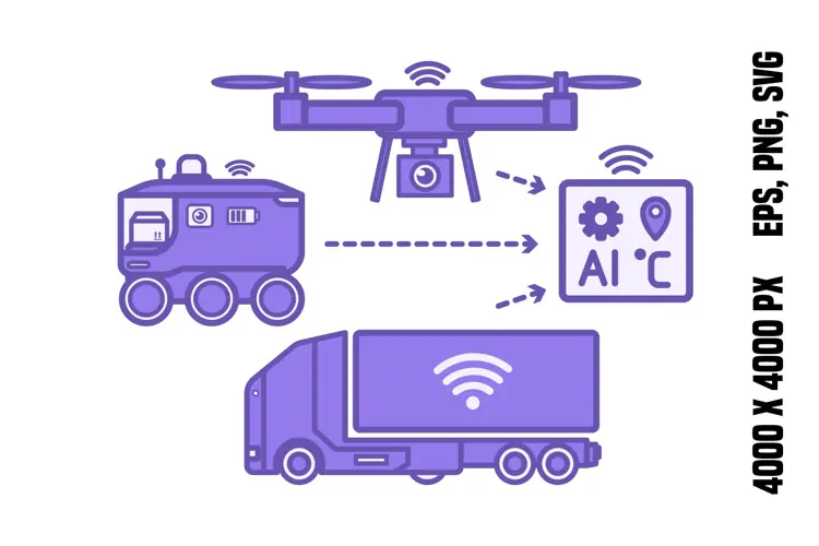 Purple AI Fleet Management Icon