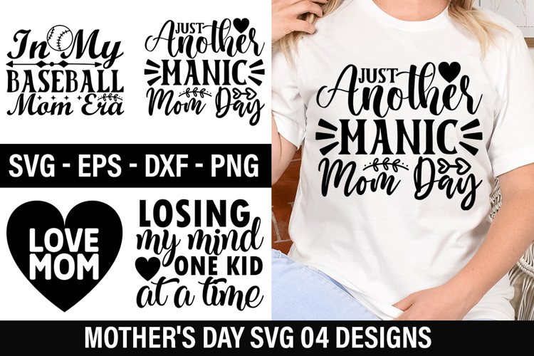 Mothers Day SVG Design - In My Baseball Mom Era