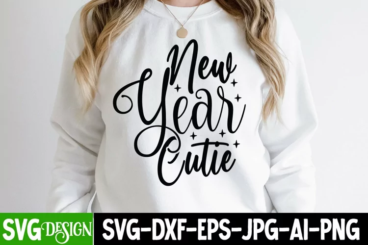 New Year Cutie SVG Cut File