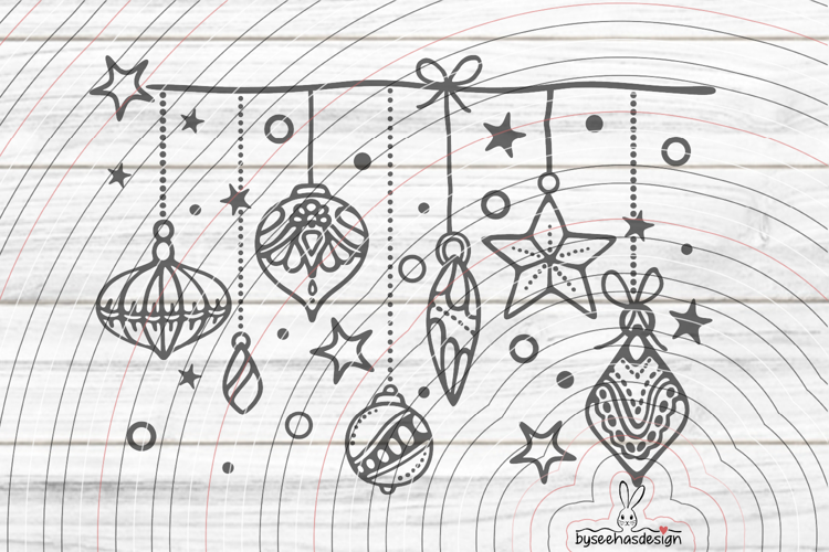tree balls part2 Cutting file SVG DXF