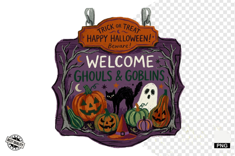 Halloween Signspot Clipart example image 1
