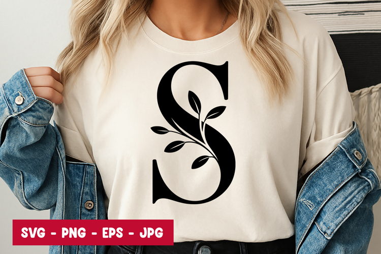 Floral Alphabet Svg Image 11