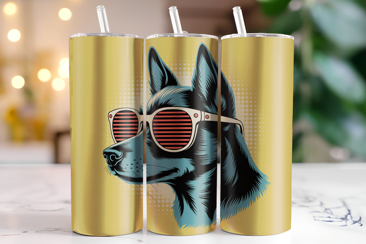 Dog Tumbler Wrap | Sublimation | Tumblers