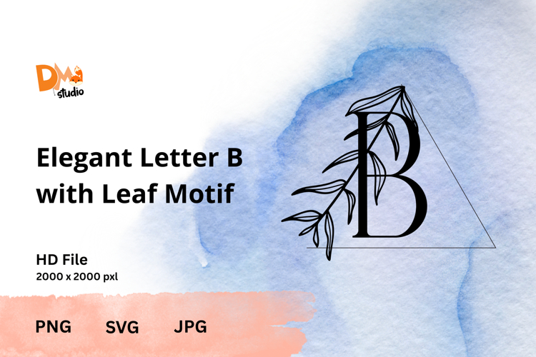 Leaf Monogram Svg