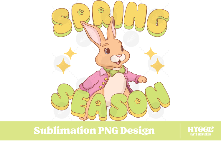 Easter Bunny Sublimation PNG Chick Farm Hip Hop Spring Joy