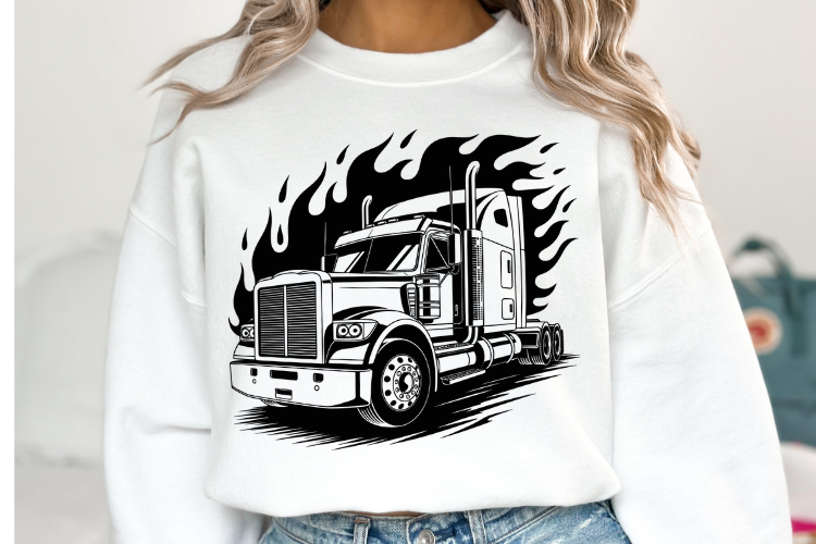 Truck Silhouette Image 23