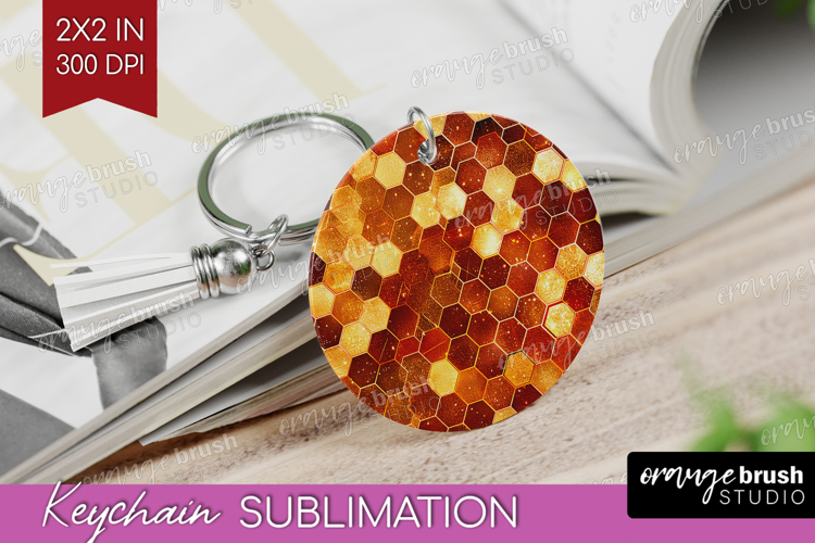 Bee Keychain PNG - Honey Bee Keychain Sublimation