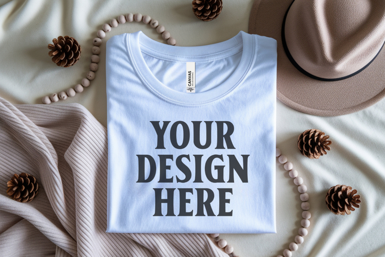 White Tshirt Mockup Image 10