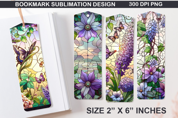 Spring Bookmarks Sublimation - 4 Bookmark Design