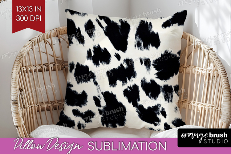 Black and White Pillow Sublimation - Abstract Texture Pillow