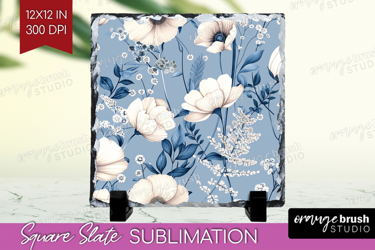 Blue Flowers Clipart Image 3