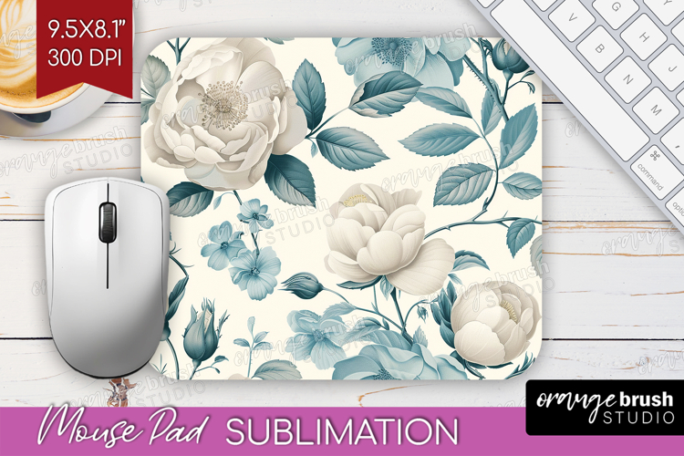 Wildflowers Mouse Pad Sublimation - Summer Floral Mousepad