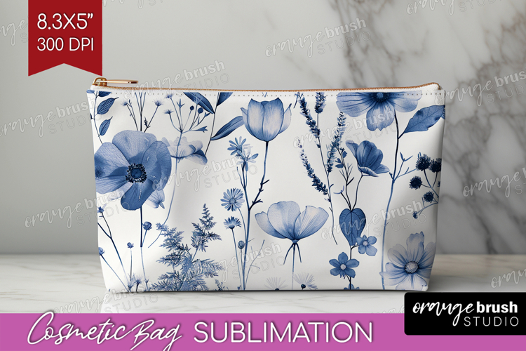 Blue Flowers Clipart Image 5