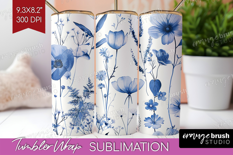 Blue Flowers Clipart Image 13