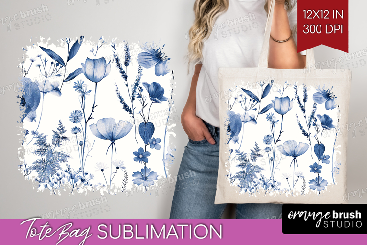 Blue Flowers Clipart Image 5