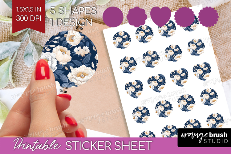 Blue Flowers Clipart Image 9