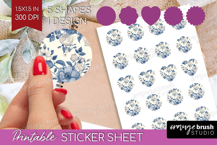 Blue Flowers Clipart Image 8