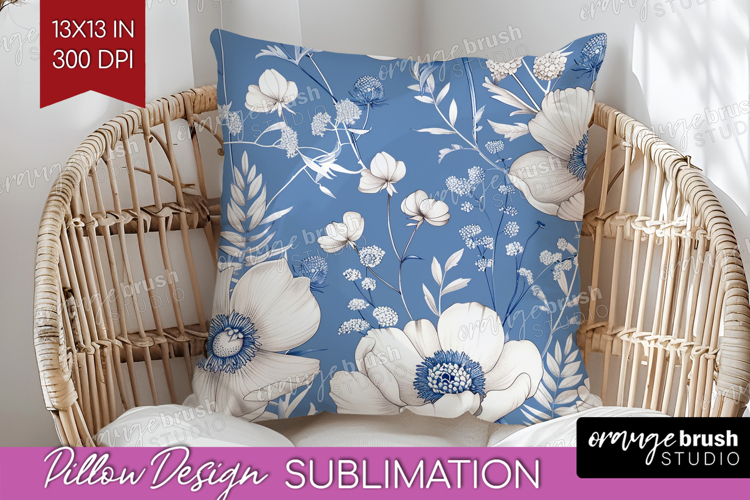 Blue Flowers Clipart Image 4