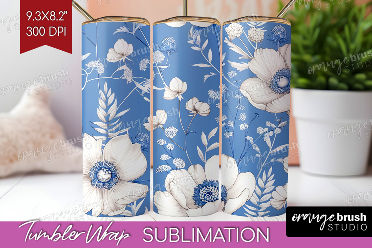 Blue Flowers Clipart Image 7