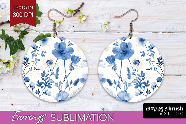 Blue Flowers Clipart Image 9