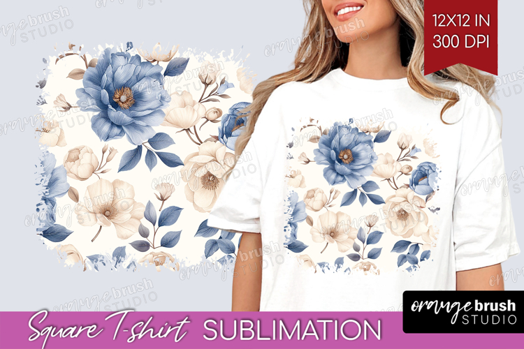Blue Flowers Clipart Image 10
