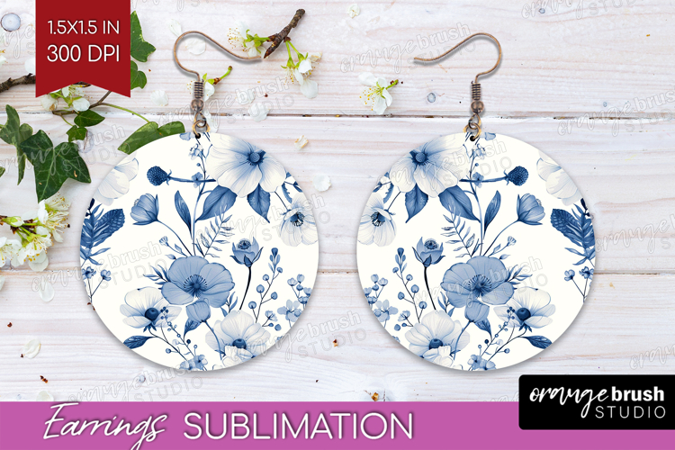 Blue Flowers Clipart Image 7