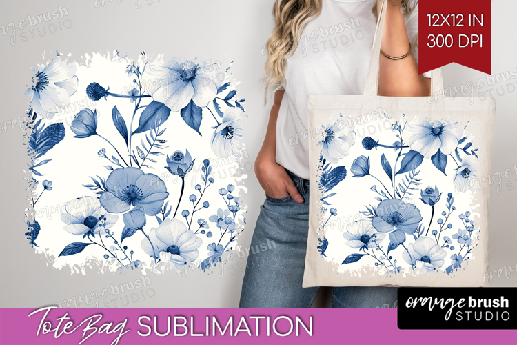 Wildflowers Tote Bag - Summer Floral Tote Bag PNG
