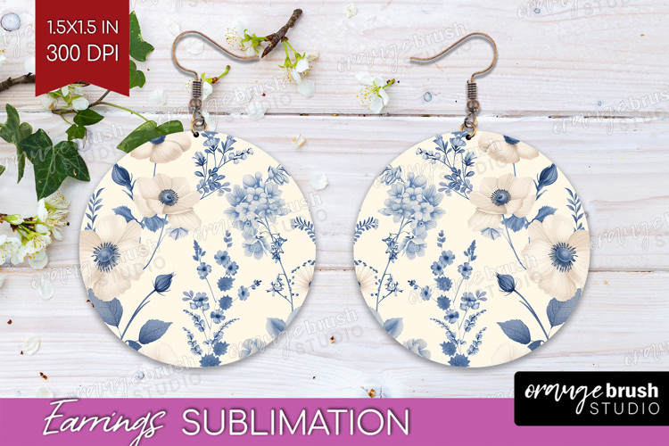 Blue Flowers Clipart Image 6