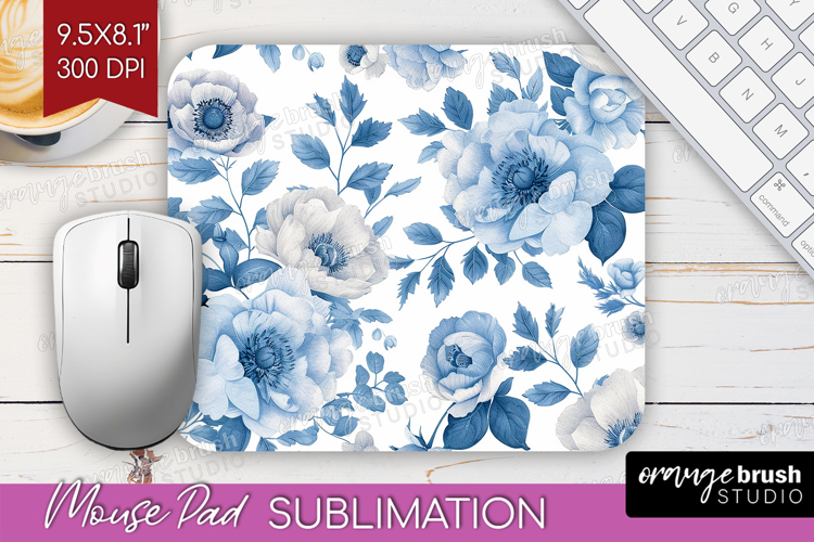Wildflowers Mouse Pad Sublimation - Summer Floral Mousepad