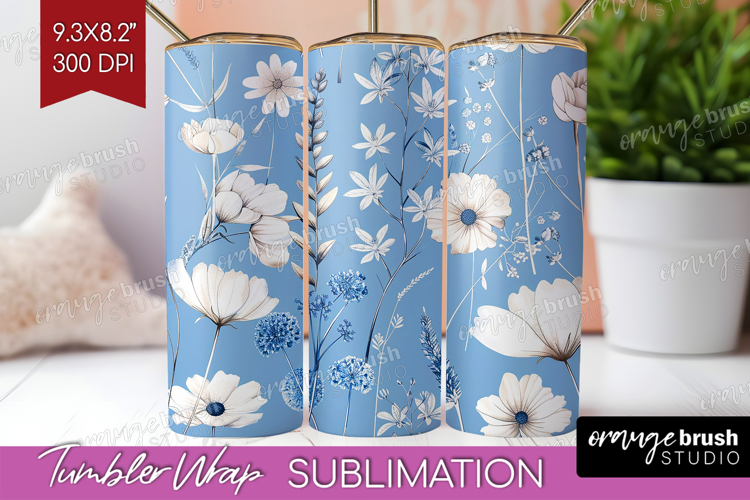 Blue Flowers Clipart Image 21