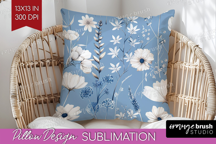 Blue Flowers Clipart Image 18