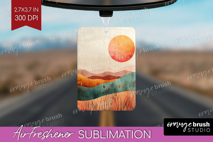 Boho Landscape Air Freshener PNG - Minimalist PNG