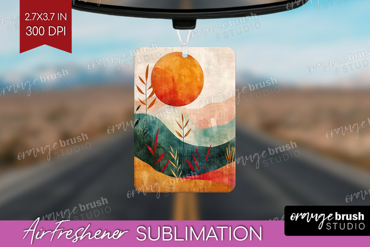 Boho Landscape Air Freshener PNG - Minimalist PNG