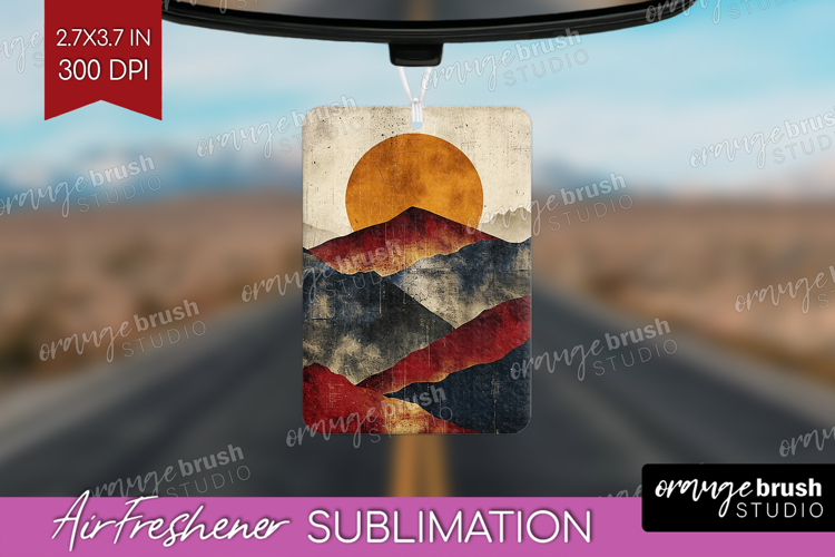 Boho Landscape Air Freshener PNG - Minimalist PNG