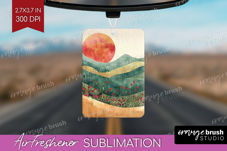 Boho Landscape Air Freshener PNG - Minimalist PNG