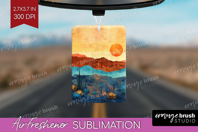 Boho Landscape Air Freshener PNG - Minimalist PNG