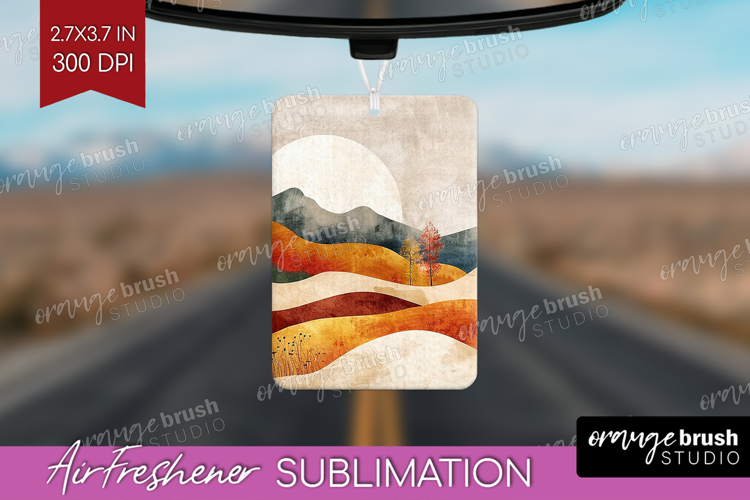 Boho Landscape Air Freshener PNG - Minimalist PNG