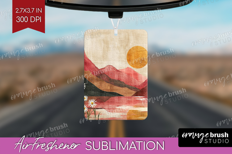 Boho Landscape Air Freshener PNG - Minimalist PNG