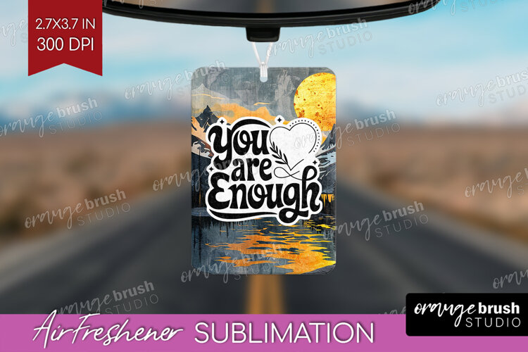 Inspirational Quote Air Freshener PNG - Boho PNG Sublimation example image 1