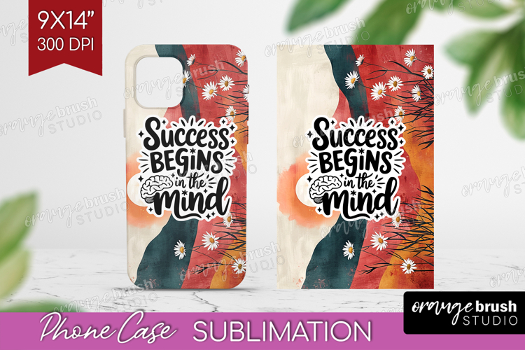 Inspirational Quote Phone Case PNG - Boho Case PNG