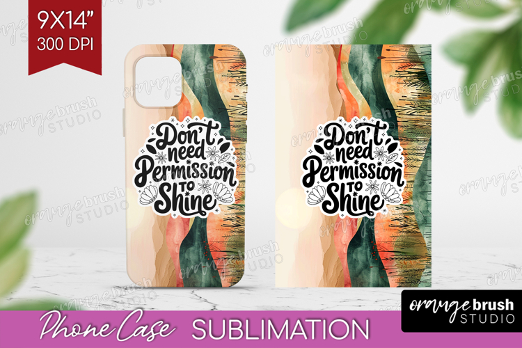 Inspirational Quote Phone Case PNG - Boho Case PNG