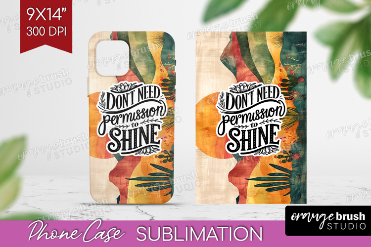 Inspirational Quote Phone Case PNG - Boho Case PNG