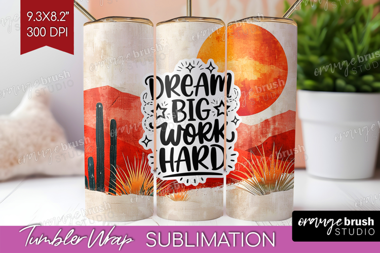 Inspirational Quote Tumbler Wrap - Boho Tumbler PNG